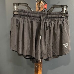 Women's Black Athletic Shorts by WOD Gear